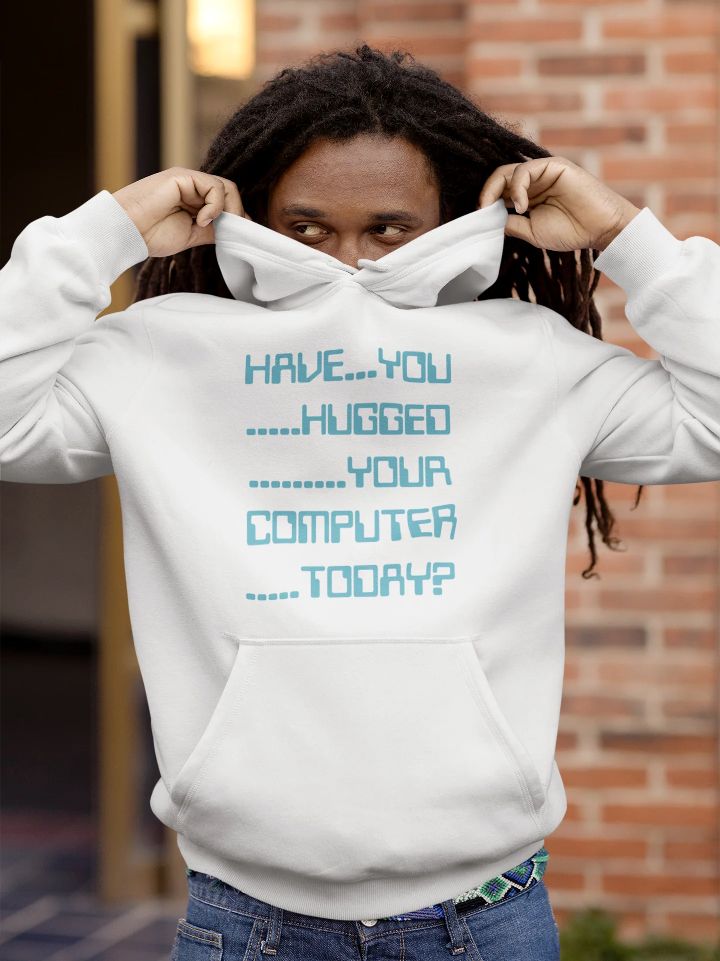 Have you hugged your computer classic hoodie product image (1)