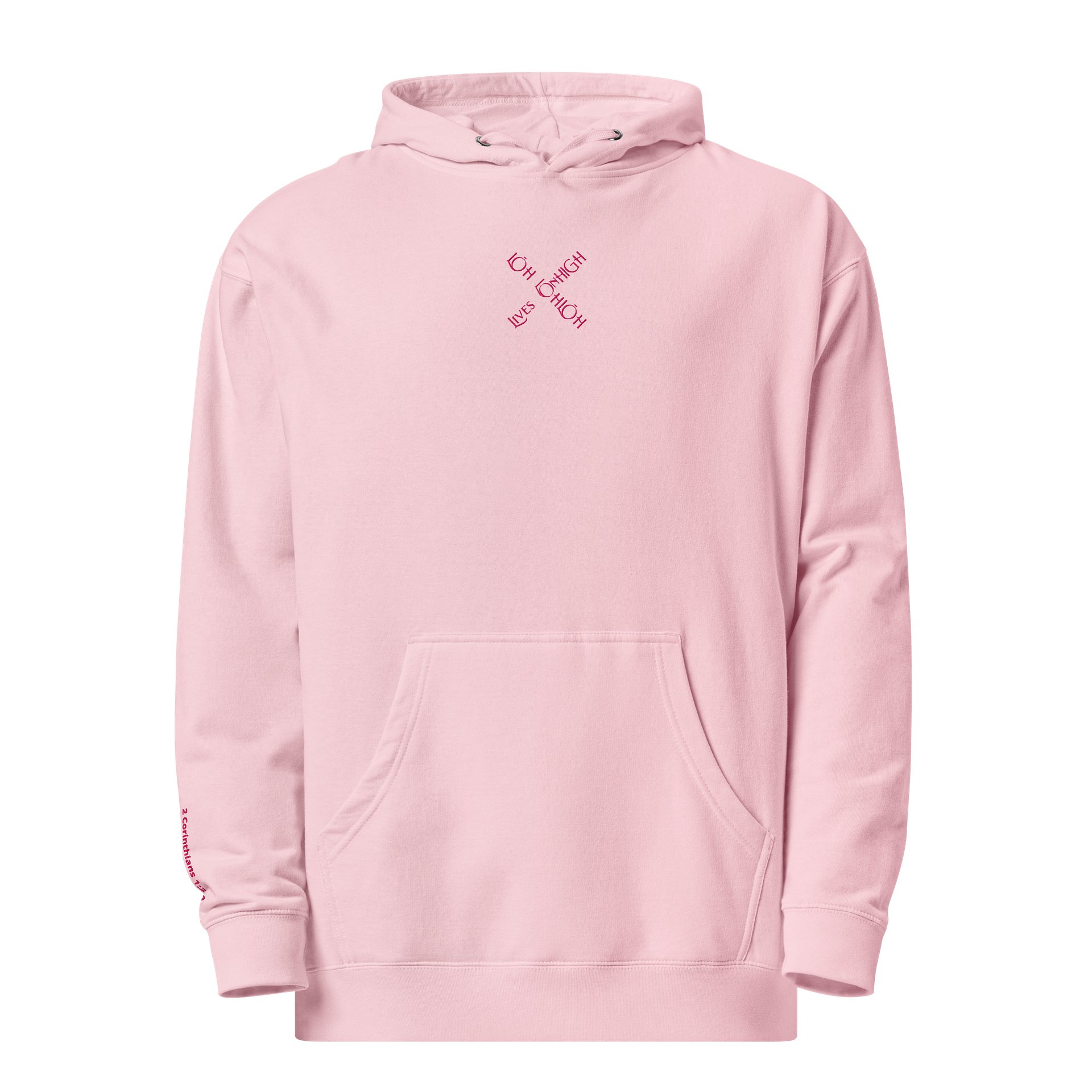 The Lives On HIGH | YTG STEALTH | UNISEX Hoodie | Light Pink product image (7)