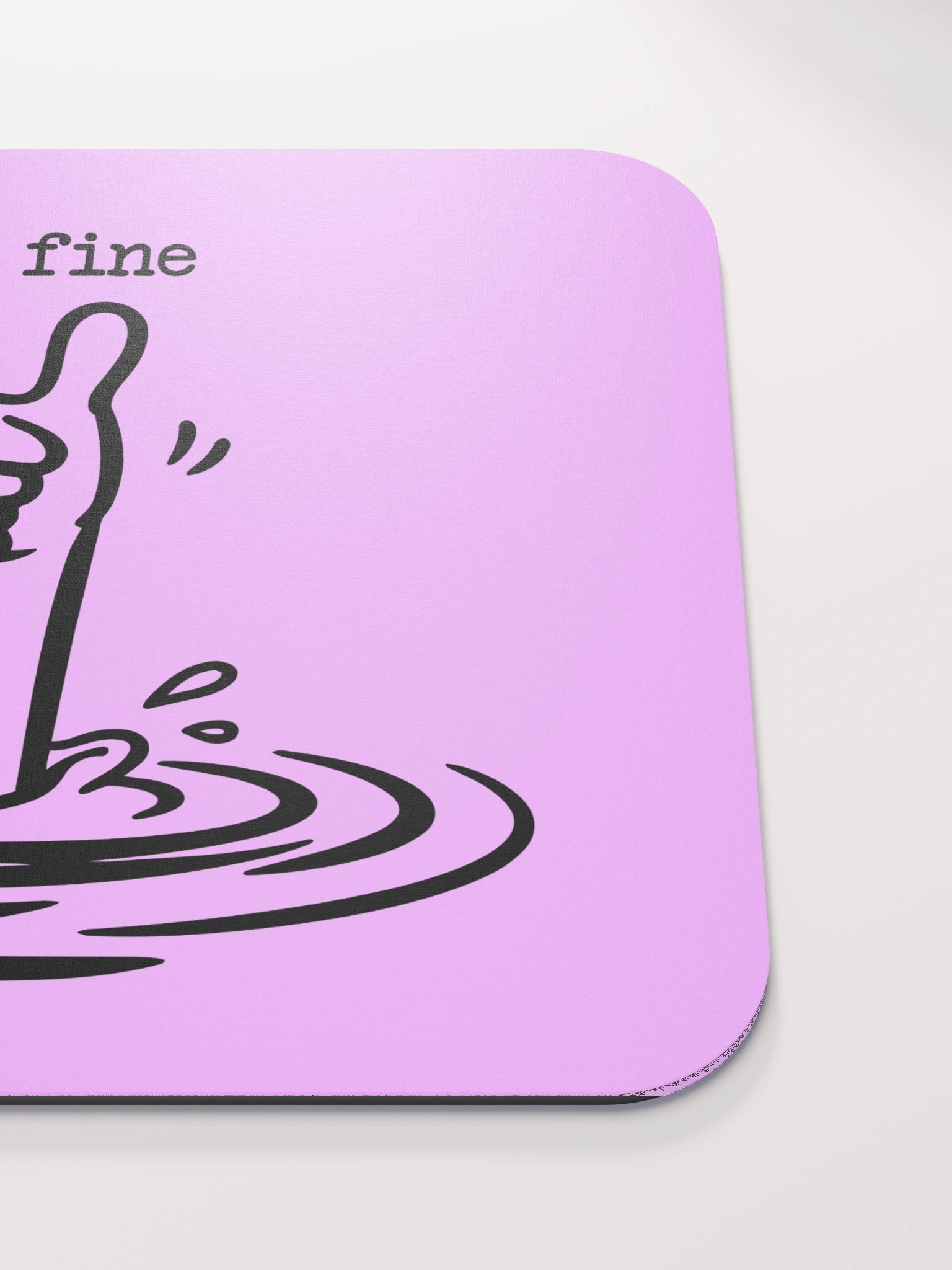 I’m Fine Thumbs-Up Mouse Pad product image (5)