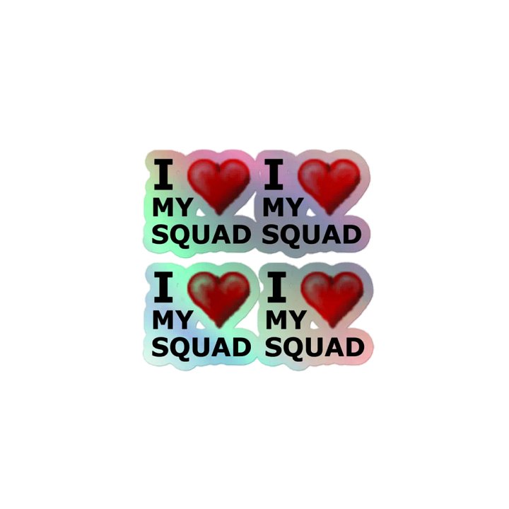 Holographic Squad Love Stickers product image (1)