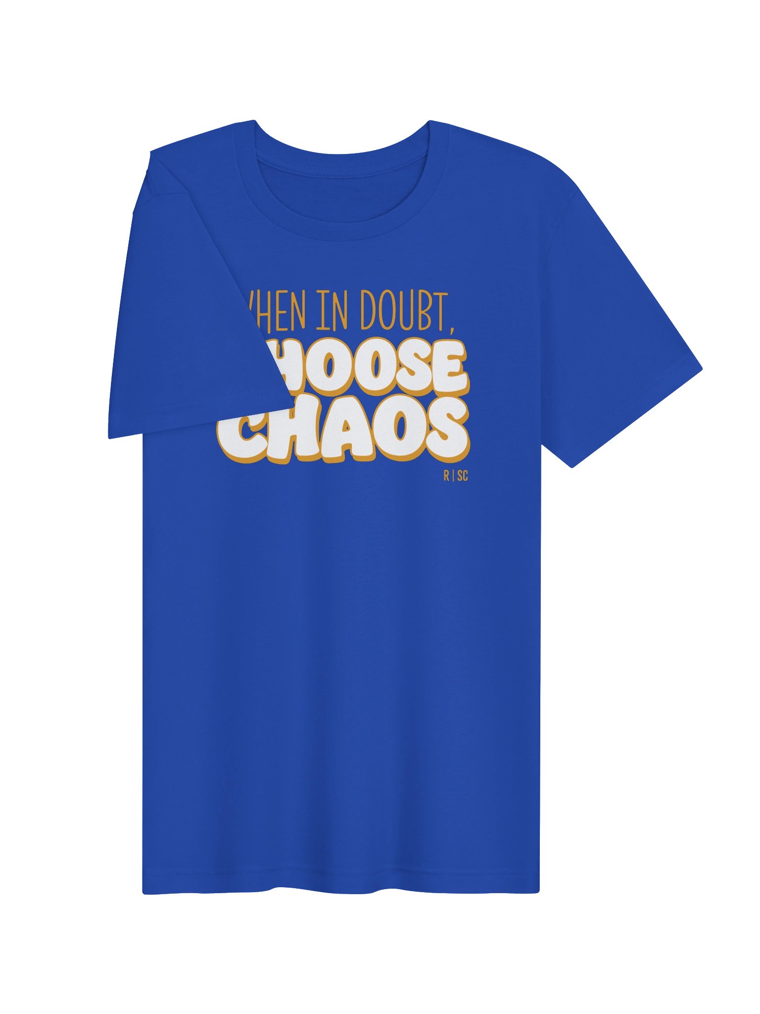 When in Doubt Choose Chaos T-shirt (Orange) product image (83)
