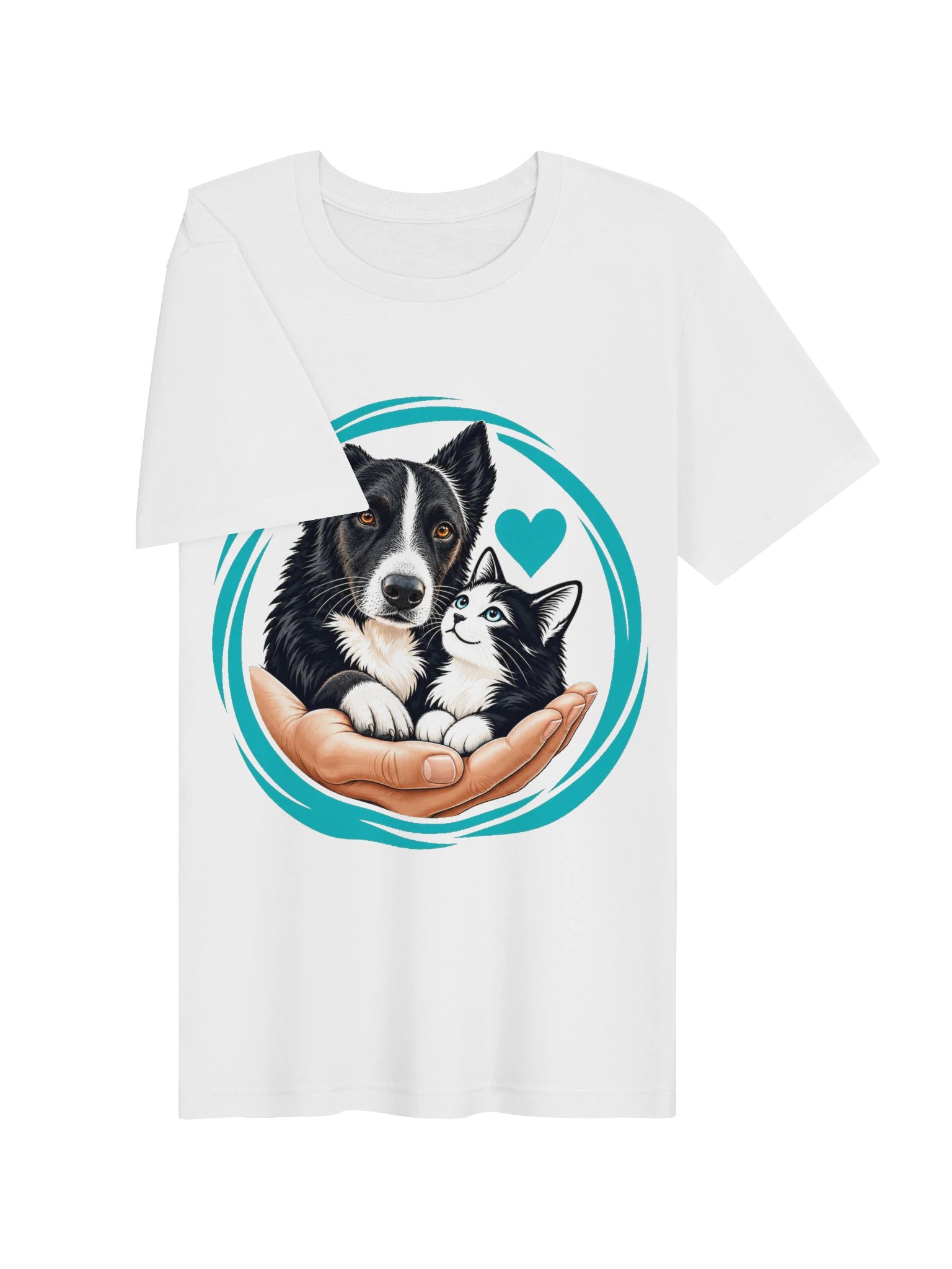 AAS · In guten Händen – Tierherz-Motiv | Unisex-Shirt product image (2)
