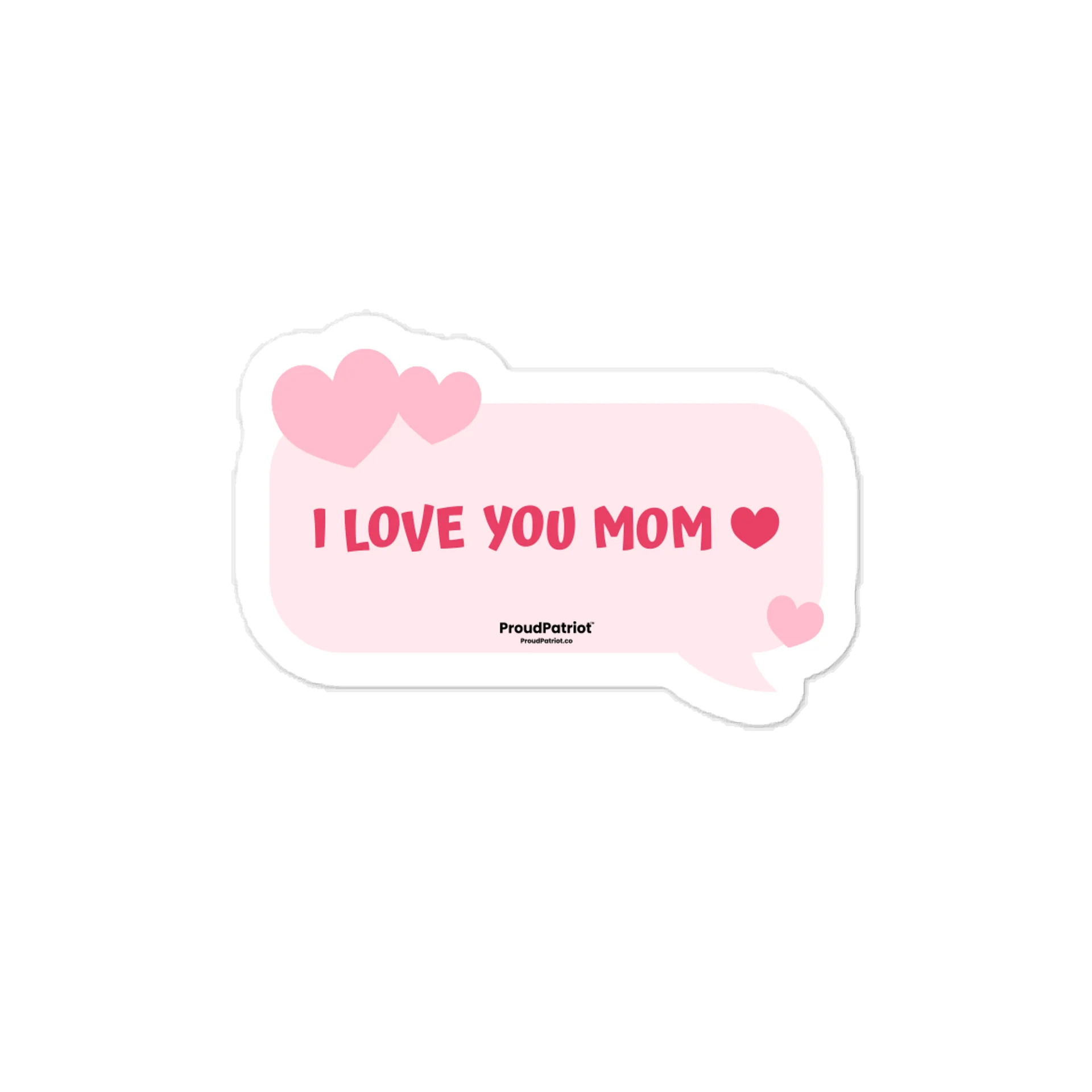 I Love You Mom Vinyl Sticker product image (1)