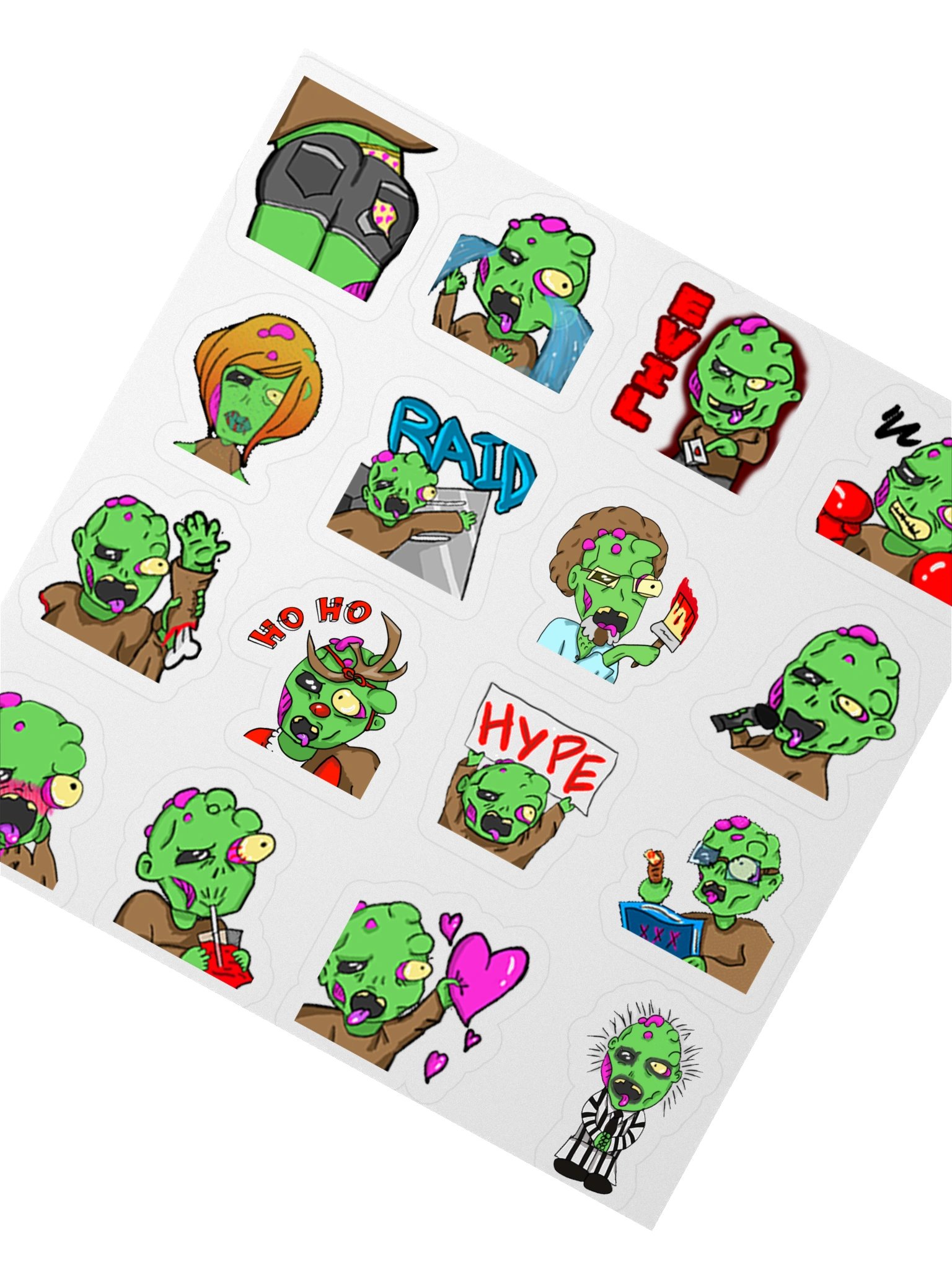 Paul Emote Sticker Sheet product image (2)