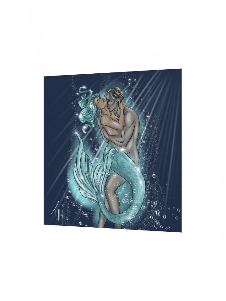 "No Matter The Depth, I'll Always Find You." Original Mermaid Art product image (6)