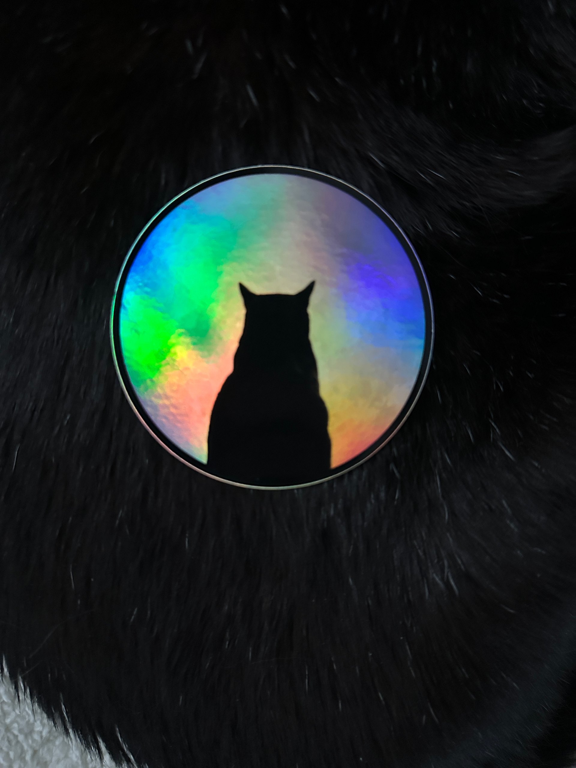 Holographic Manny moon sticker product image (1)