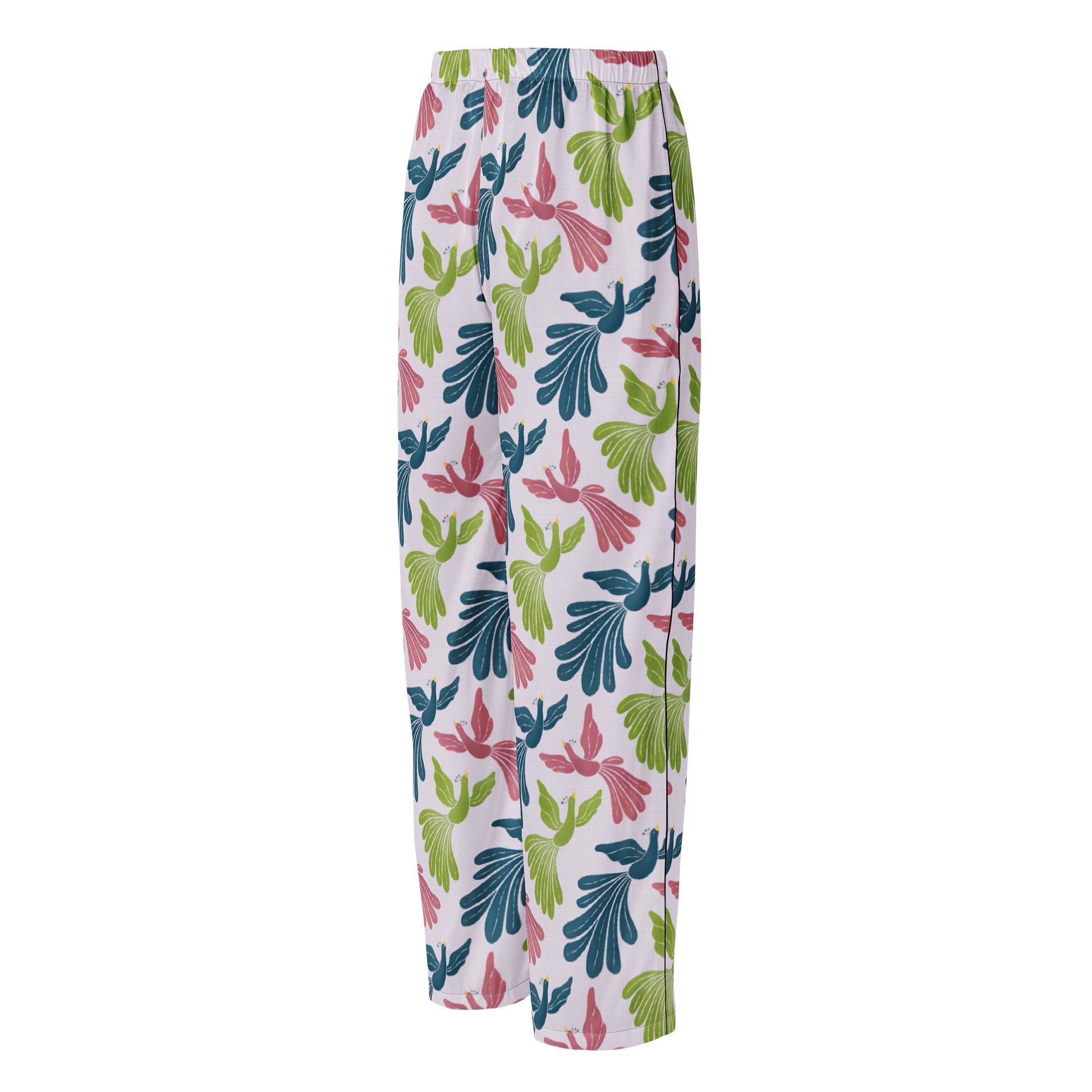 Mid-Century Modern Firebirds Ladies Pajama Pants product image (2)