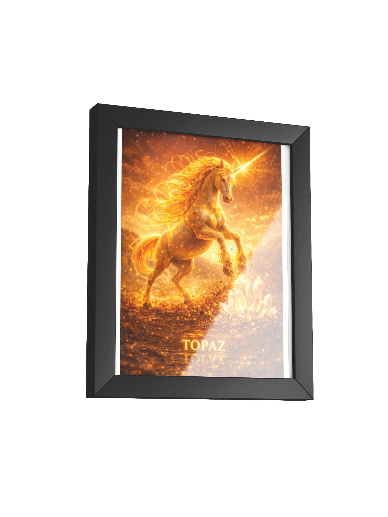 Topaz Unicorn Framed Poster product image (100)