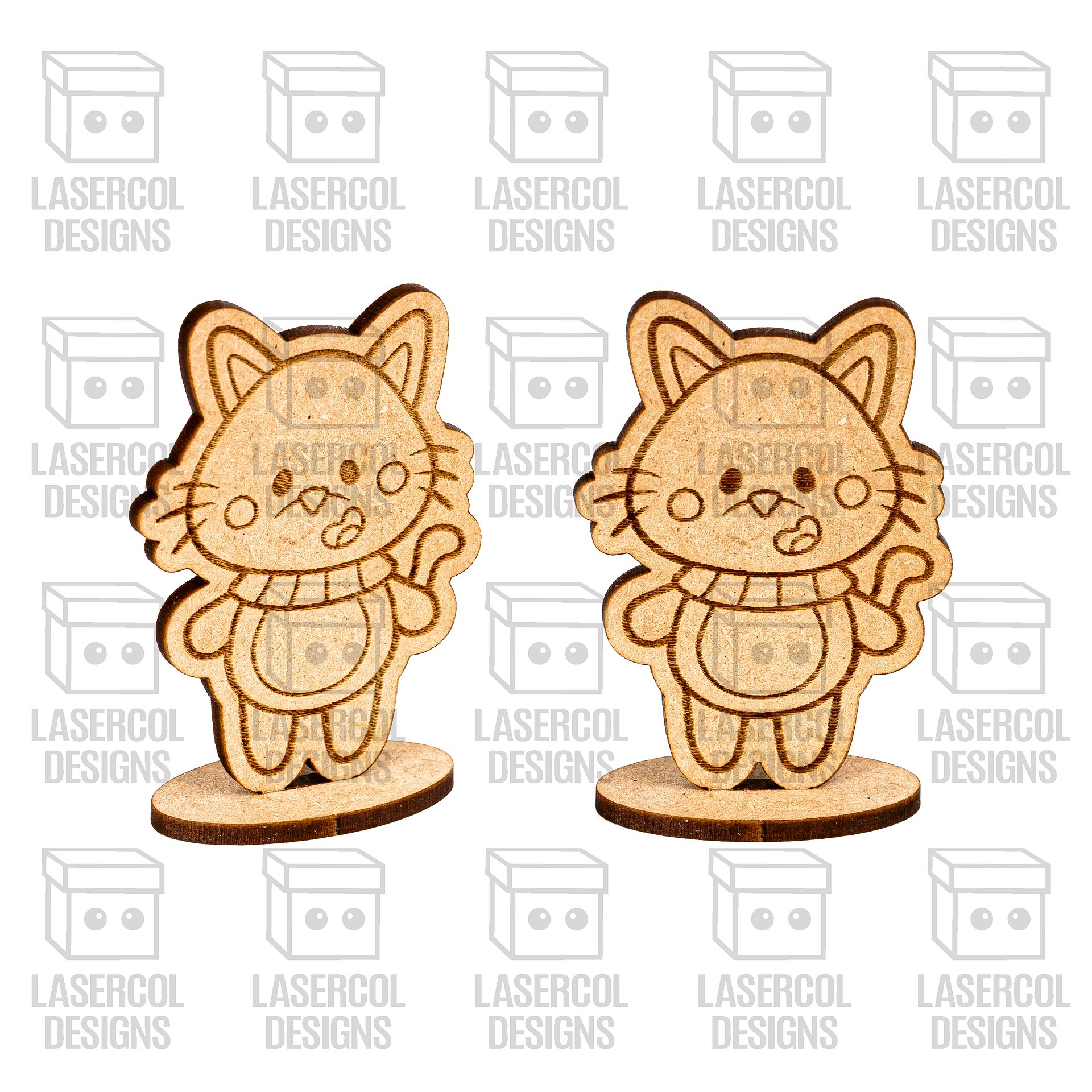 Christmas Characters Cut Outs with Base - Laser Cut Files product image (10)