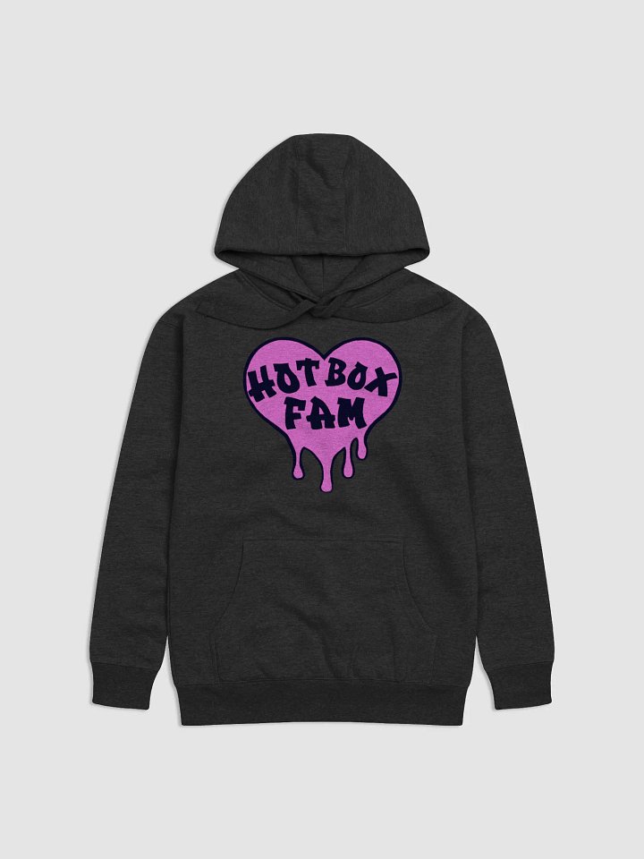 UNISEX HOT BOX FAM SOLID PINK LOGO HOODIE product image (8)
