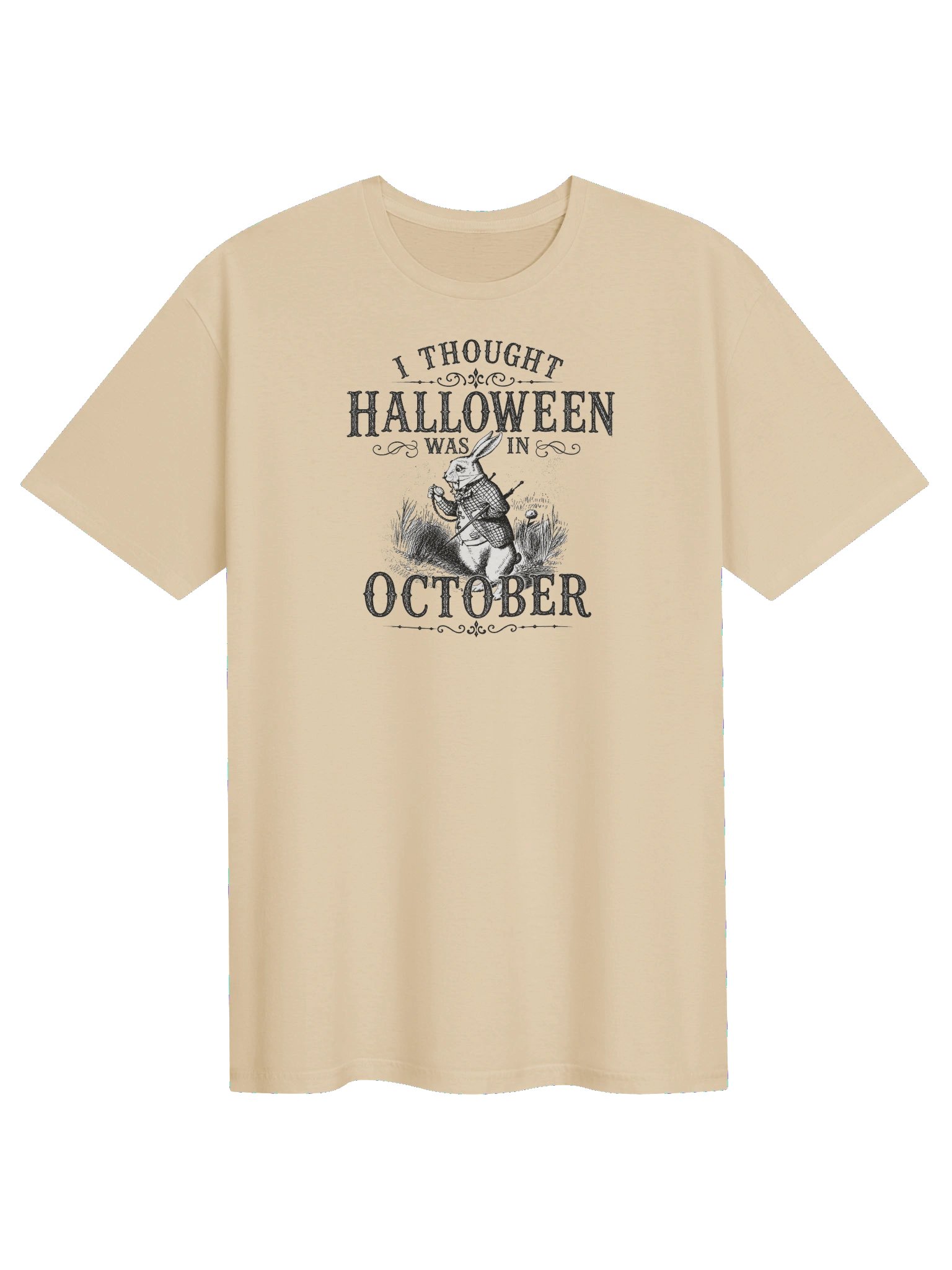 I THOUGHT HALLOWEEN WAS IN OCTOBER, White Rabbit, Unisex Cotton Softstyle T-Shirt product image (21)