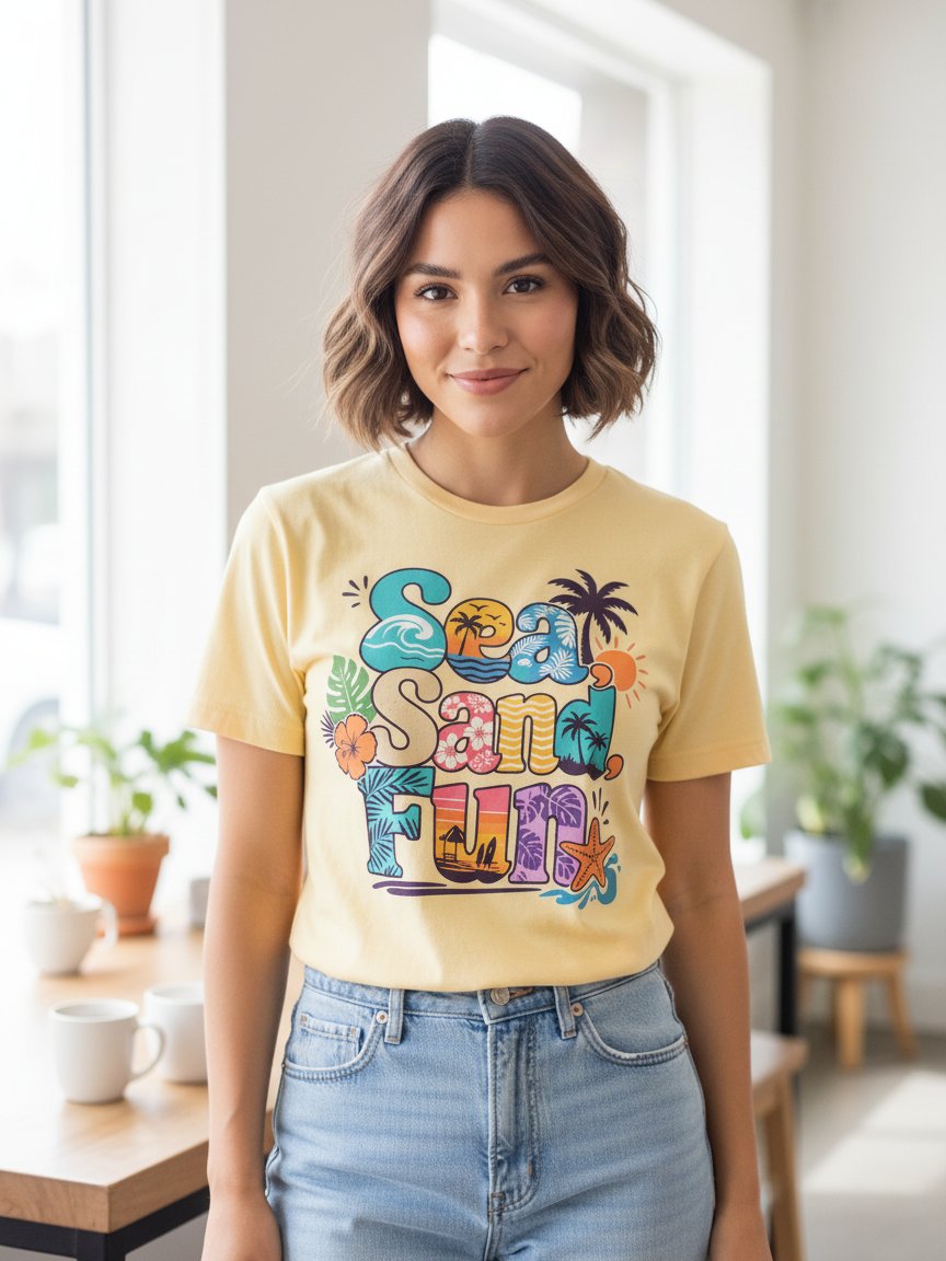 Sunset Surf Lettering Tee product image (54)