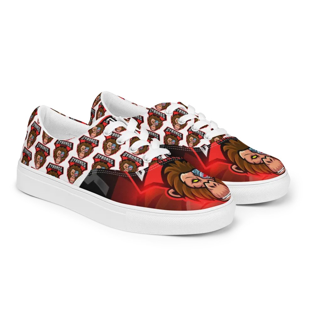 CyborggMonkey Red Pattern Men's Shoes product image (10)