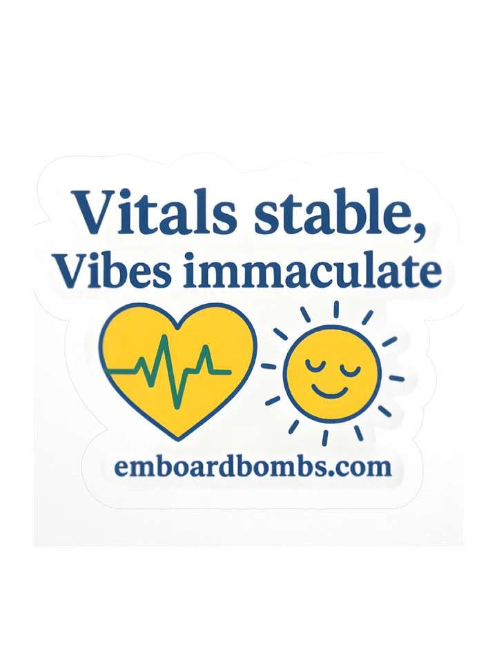 Vitals Stable, Vibes Immaculate Sticker product image (1)