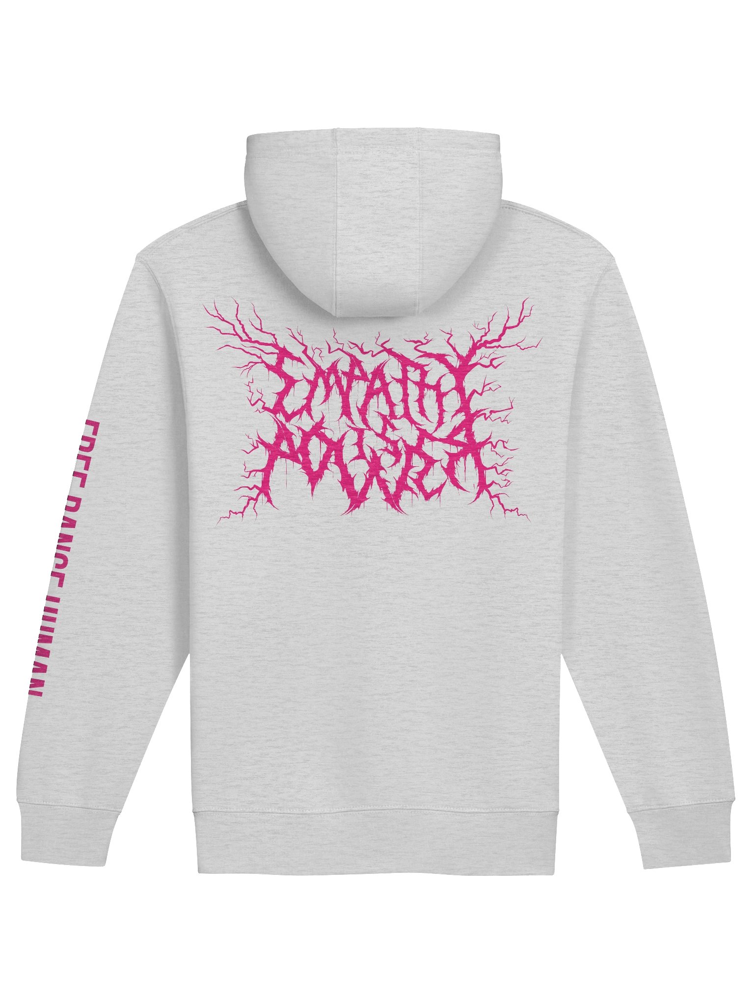 *BRAND NEW* DEATH METAL Flamingo/Empathy is Power Zip-Up Hoodie (PINK DESIGN) product image (2)