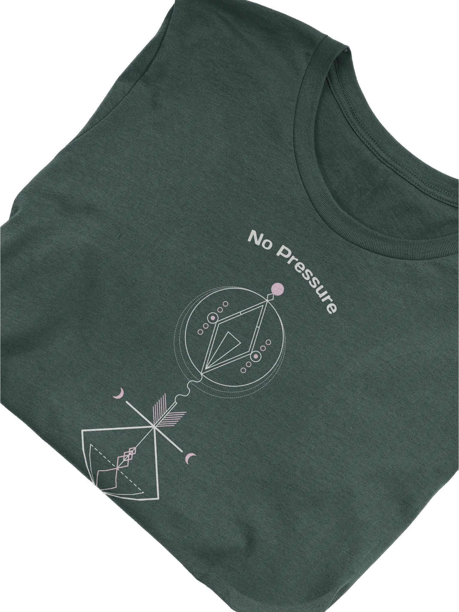 No Pressure No Diamonds Symmetric Bliss Geometric T-Shirt product image (6)