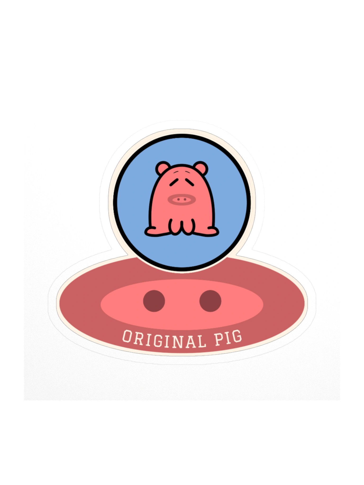 Original Pig Snout Sticker product image (1)