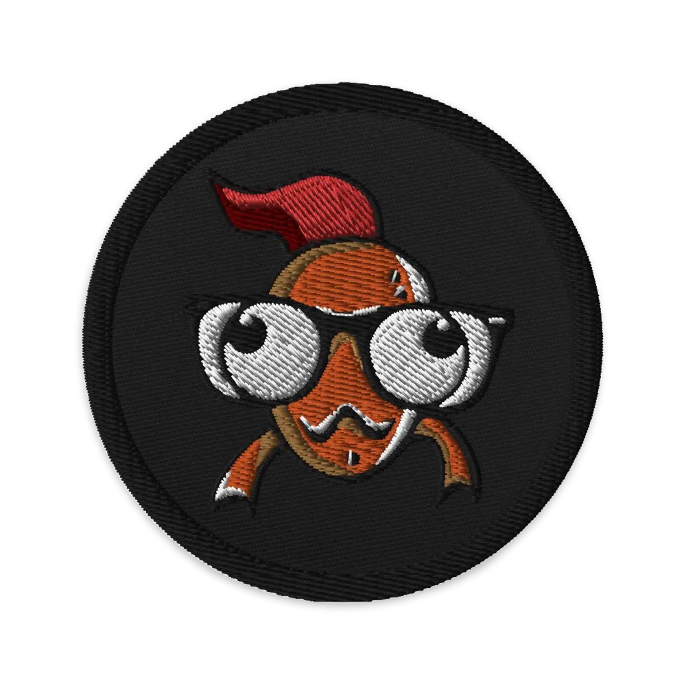 FEESH Logo Circle Patch [black border] product image (1)