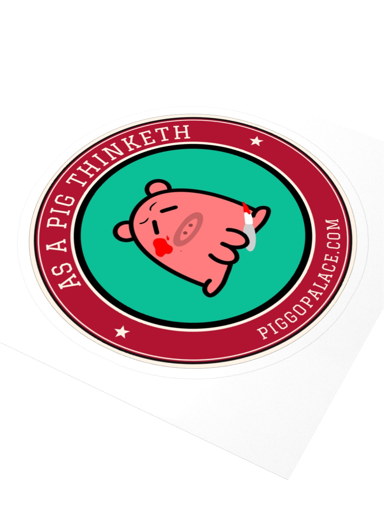 Murder Piggo Sticker | As a Pig Thinketh product image (8)