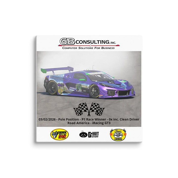 Greg B - GT3 Road America WIN!!! product image (1)