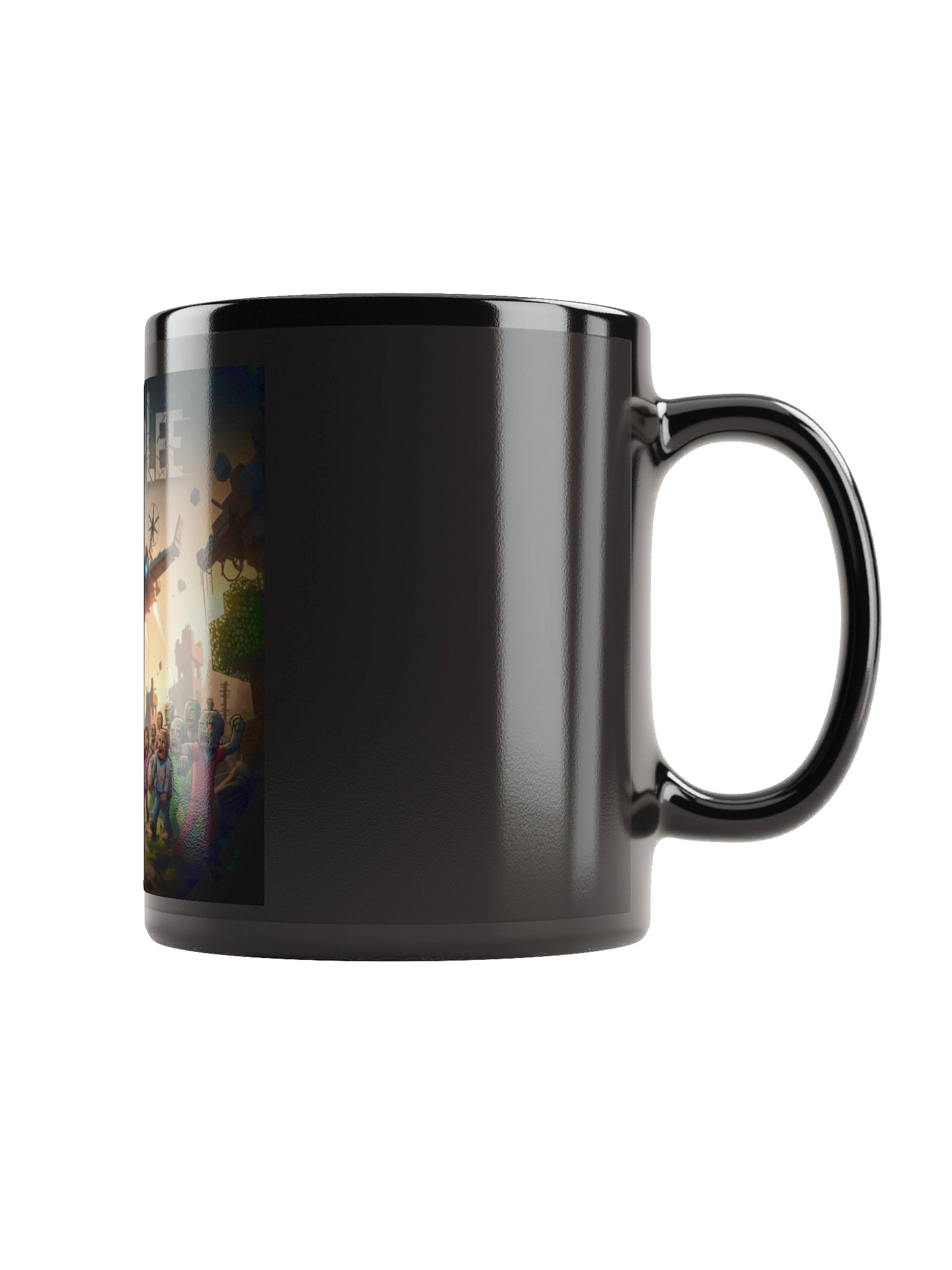TurnipLee zombie killer black mug product image (2)