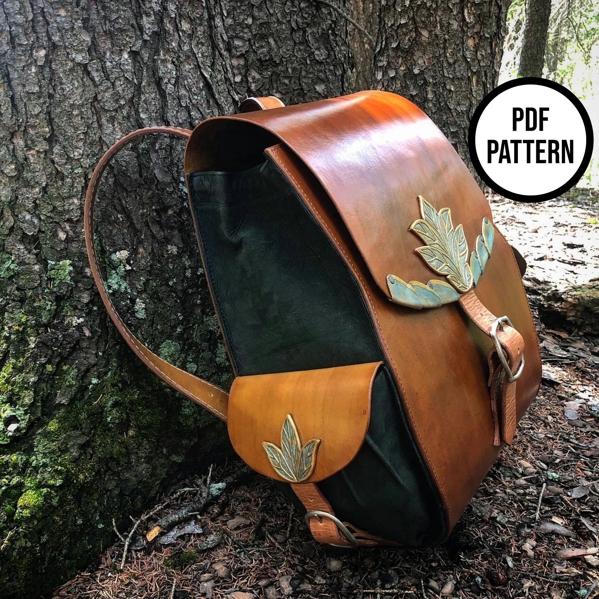 Hobbit Backpack PDF Pattern for Leatherwork product image (4)