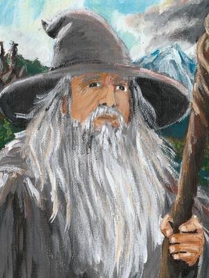 Finished my Lord Of The Rings painting 🎨 Thank you for watching on Twitch and YouTube 🎨 #Fyp #artreveal #artist ##art #lordoftherings 