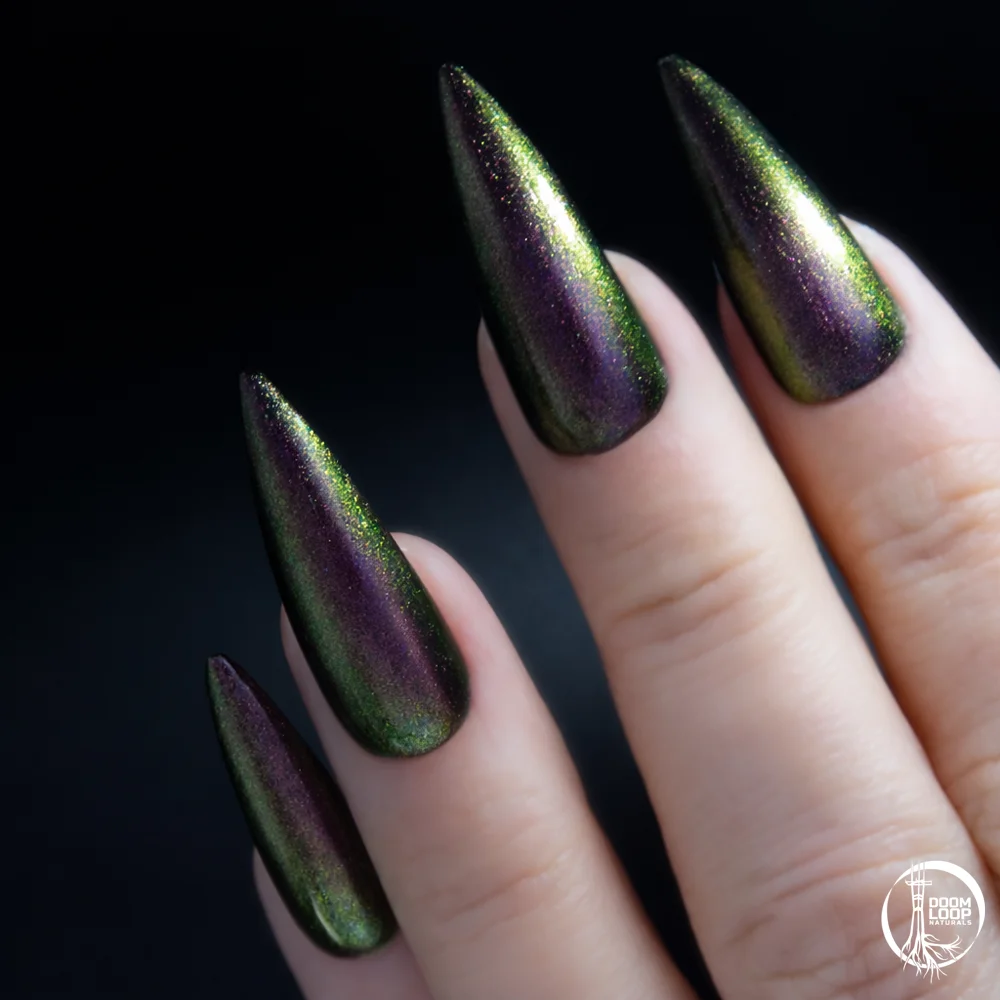 CORROSION - Corrupted Olive Rose and Gold Multichrome Nail Polish product image (3)