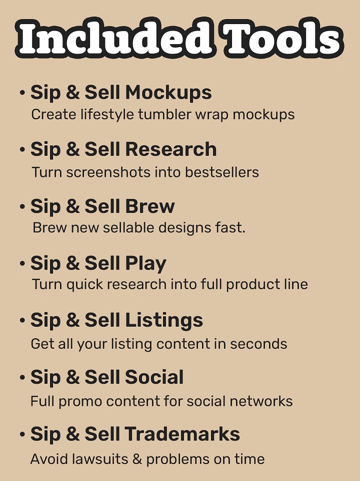 Sip & Sell Bundle - All The Tools To Grow Your Business product image (2)