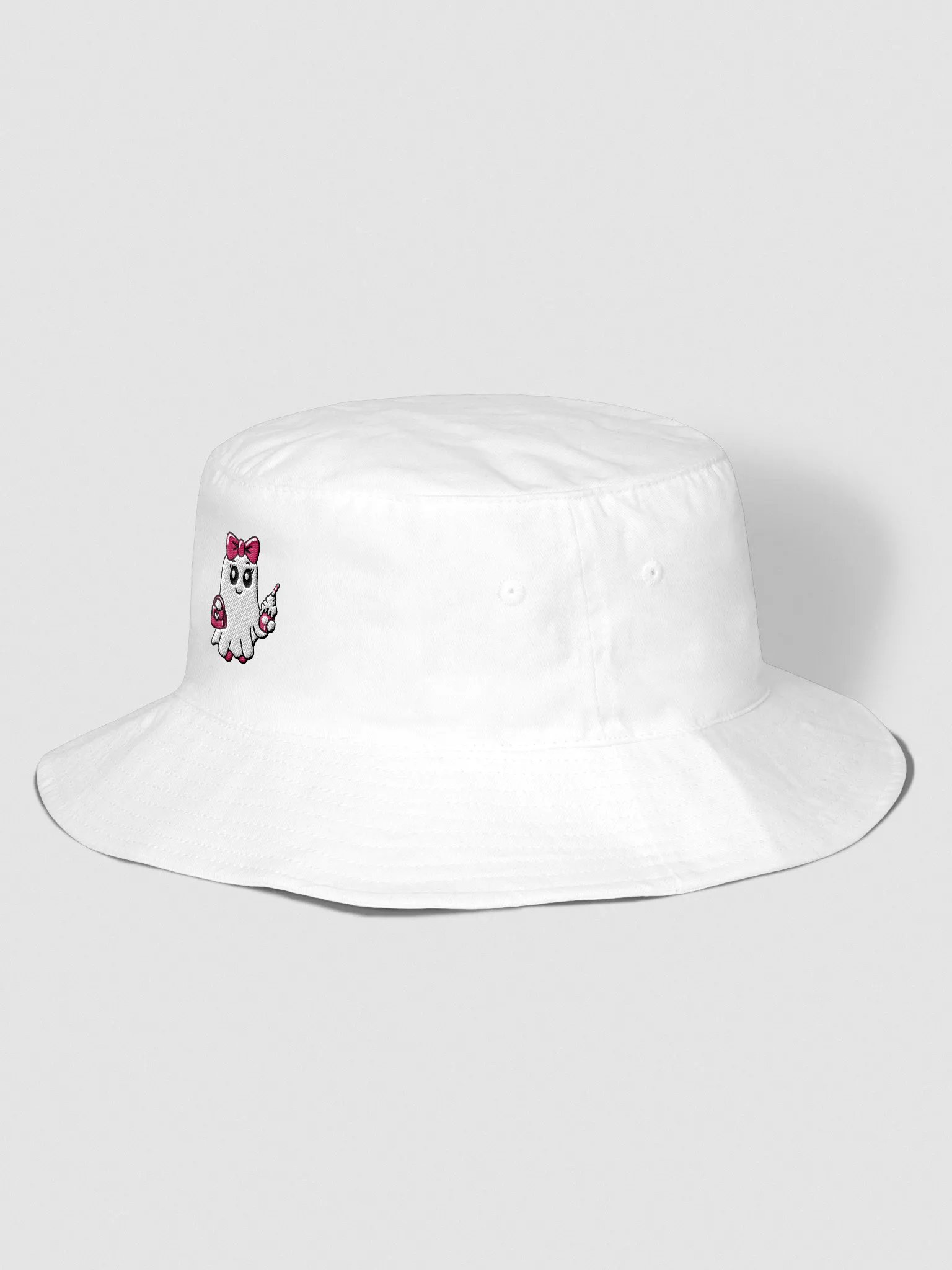 Cute Ghost Embroidered Mid-profile Bucket Hat product image (3)