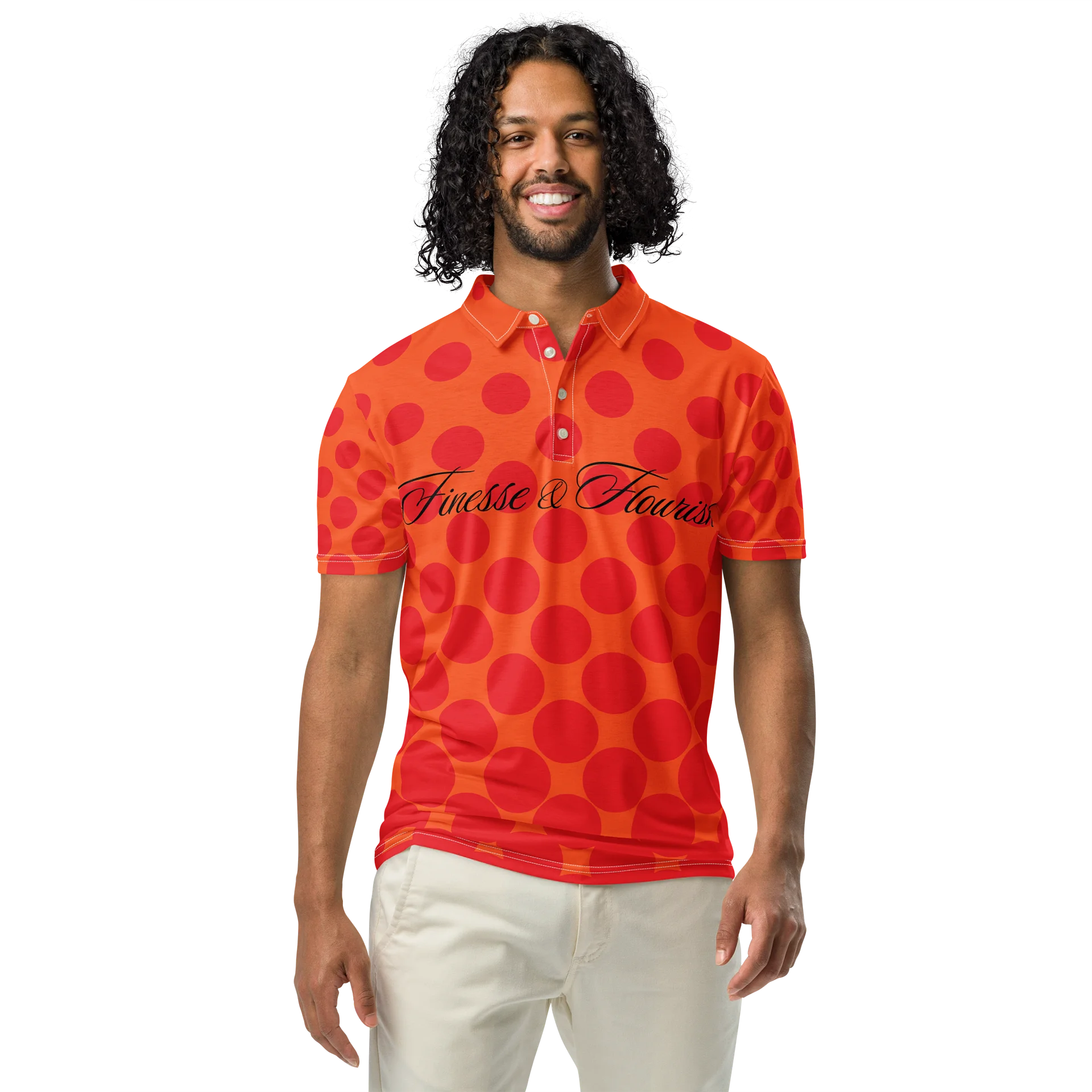 F&F Big Script Boba Slim Fit Polo Shirt product image (3)