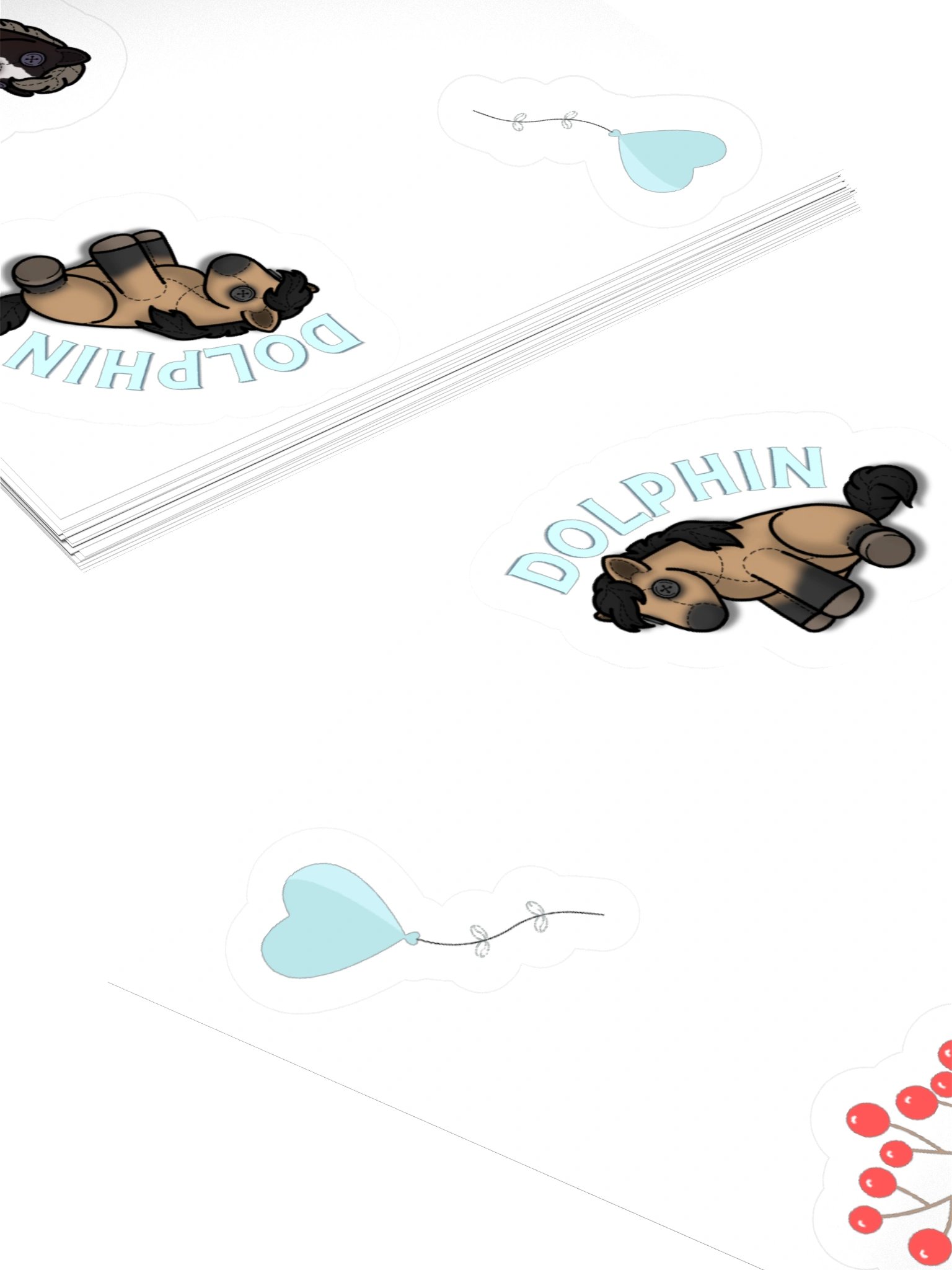 Dolphin + Goji Sticker Pack! product image (14)