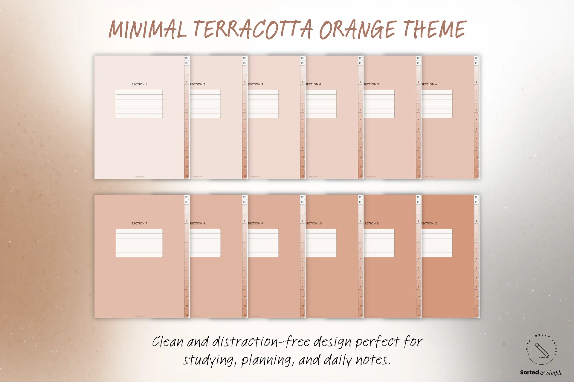 Smart Digital Notebook - Terracotta Orange product image (9)