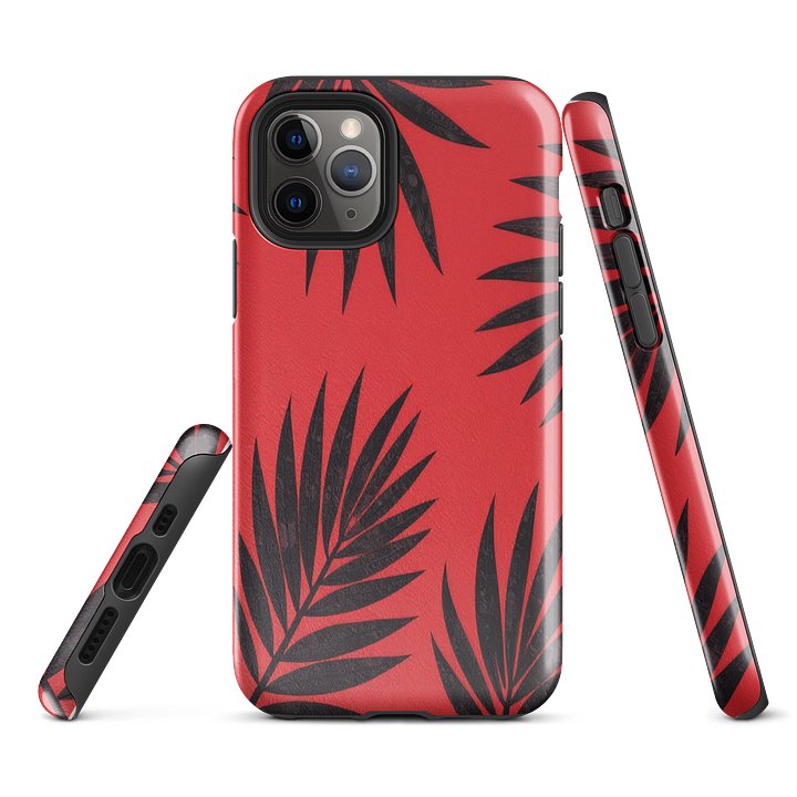 Red botanical set limited Tough case product image (1)