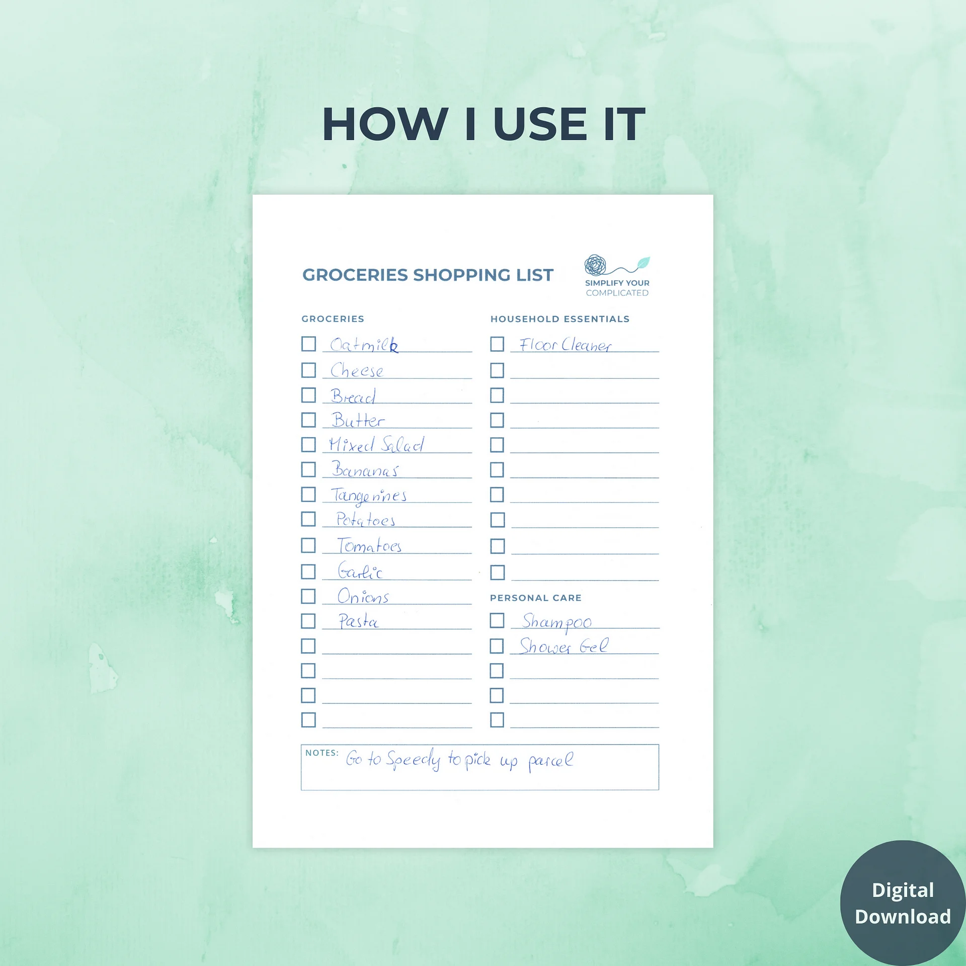 Groceries Shopping List product image (3)