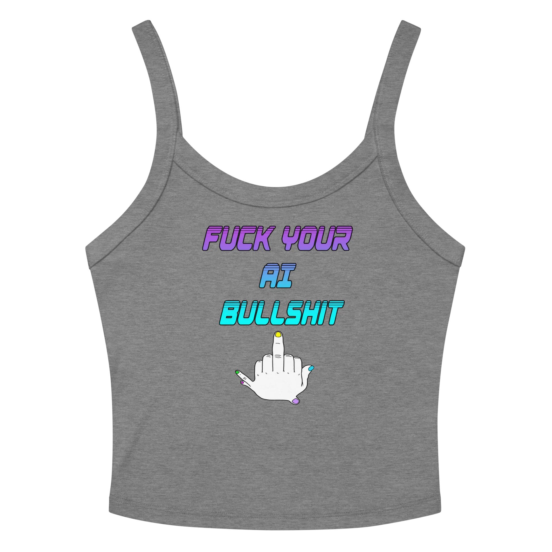 AI Bullshit Crop Tank product image (12)