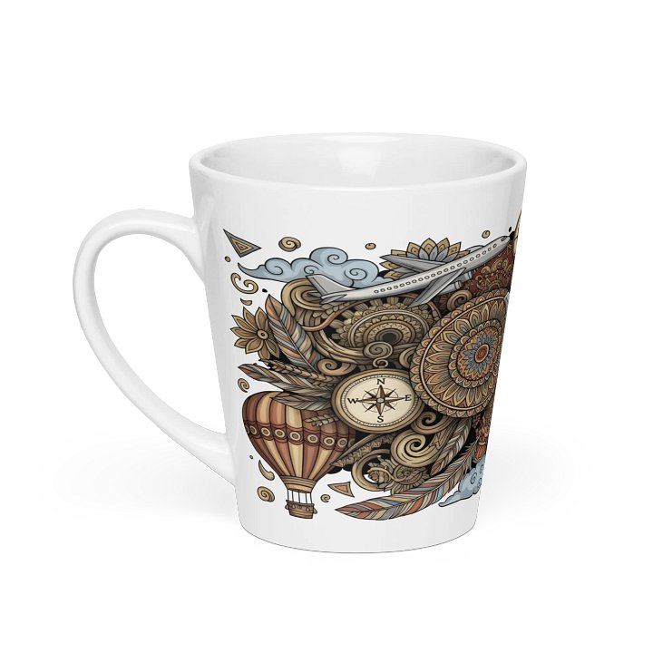 Intricate Earth Tones Travel Mandala Mug product image (1)