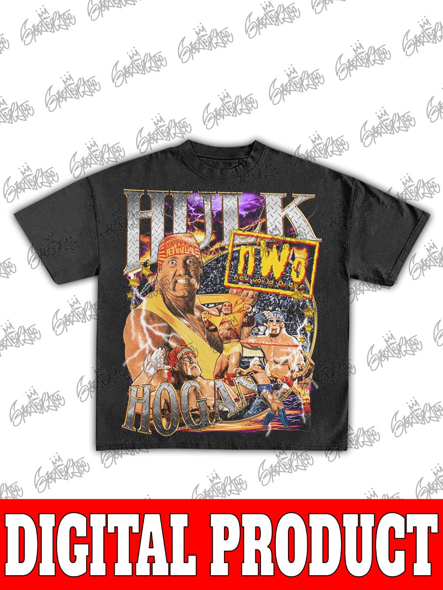 Hulk Hogan "Hollywood Hulk" New World Order (nWo) Vintage Wrestling Bootleg Graphic product image (1)