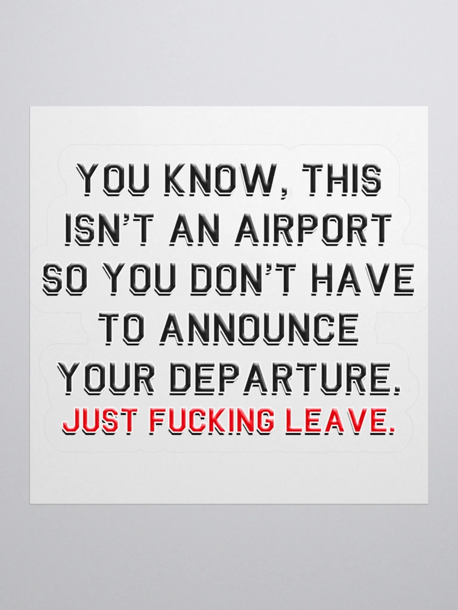 Departure - Sticker product image (9)