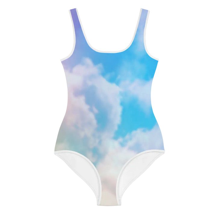 Blur cloud rainbow Design Youth One Piece Swimsuit - V6 product image (1)