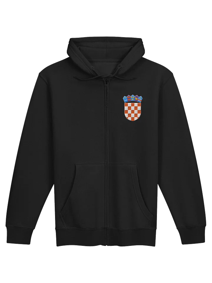 Croatia Coat Of Arms Embroidery Zip Hoodie product image (6)