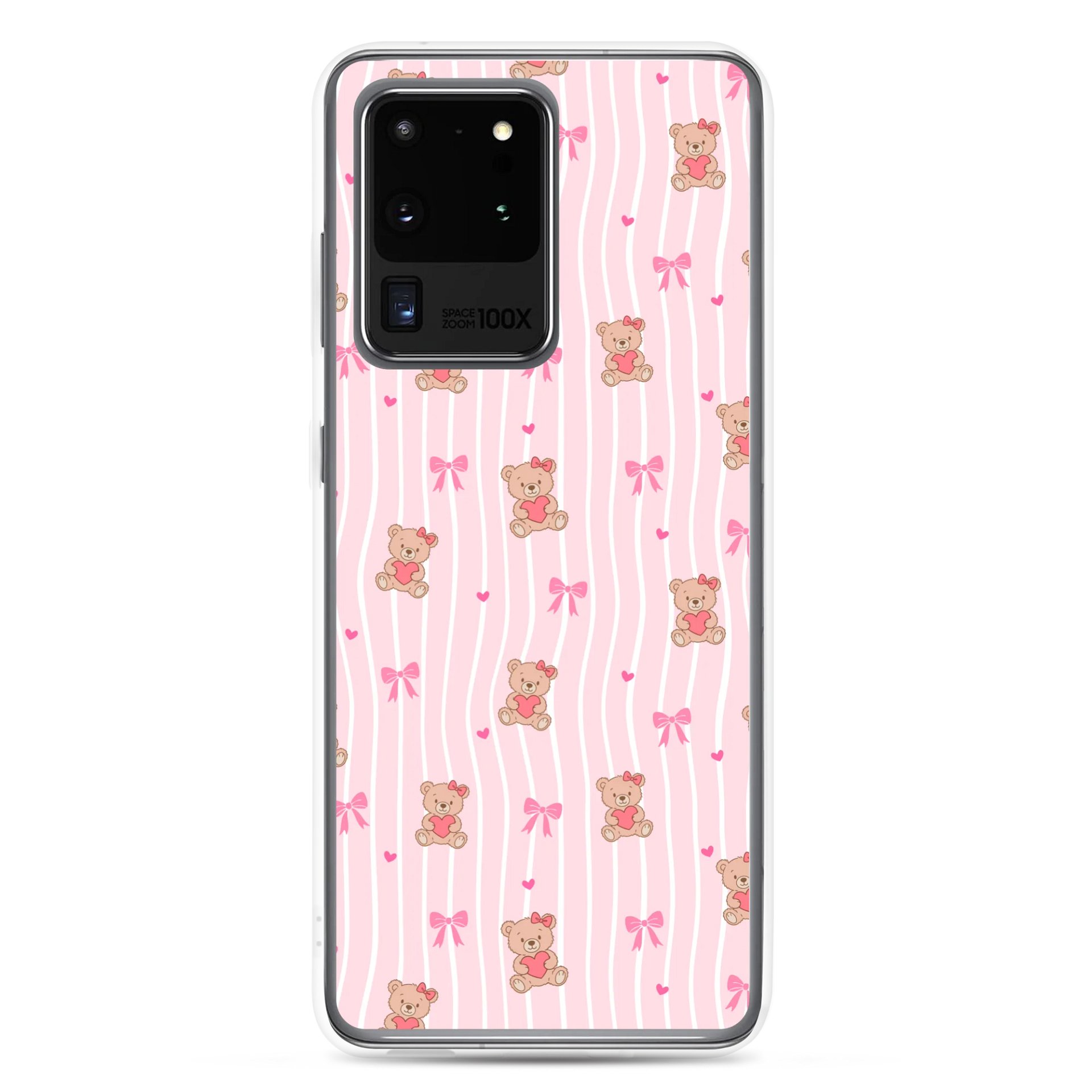 Honeybear Coquette Clear Samsung® 20 Plus, 20 FE, 20 Ultra, 20, 21 FE, 21, 21 Plus, 21 Ultra, 22, 22 Plus, 22 Ultra, 23, 23 Ultra, 23 Plus, 24 Plus, 24, 24 Ultra, 25 Plus, 25 Ultra, 25 Cases. product image (1)