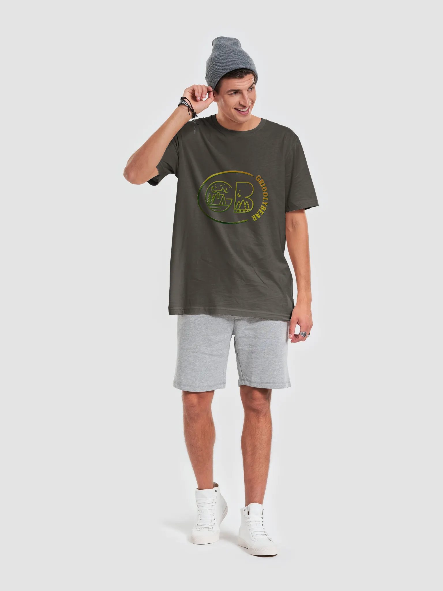 GRIDDLY Tee - Forest Gradient product image (4)
