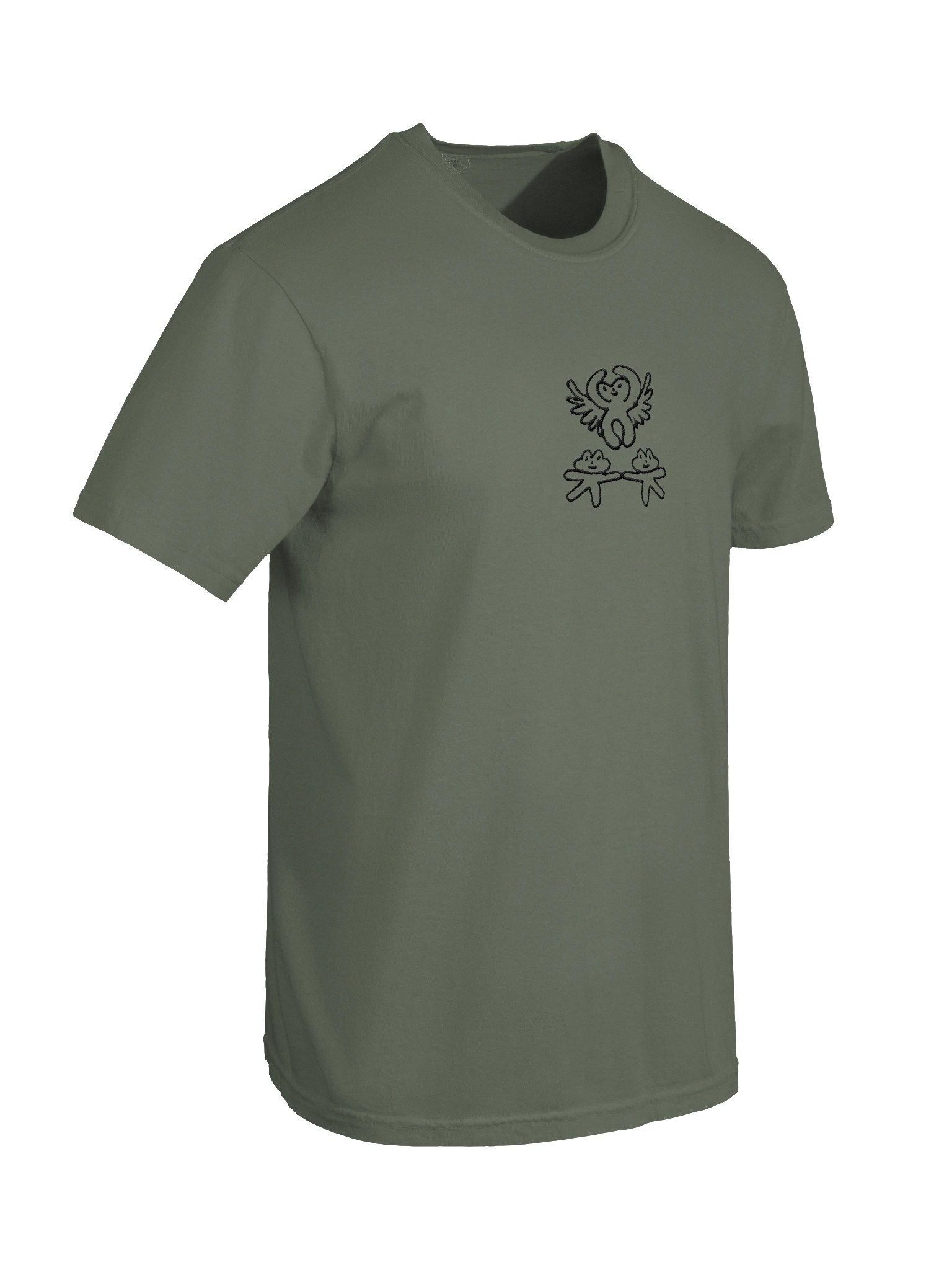 Embroidered, Dancing Frog Angels Tshirt product image (28)