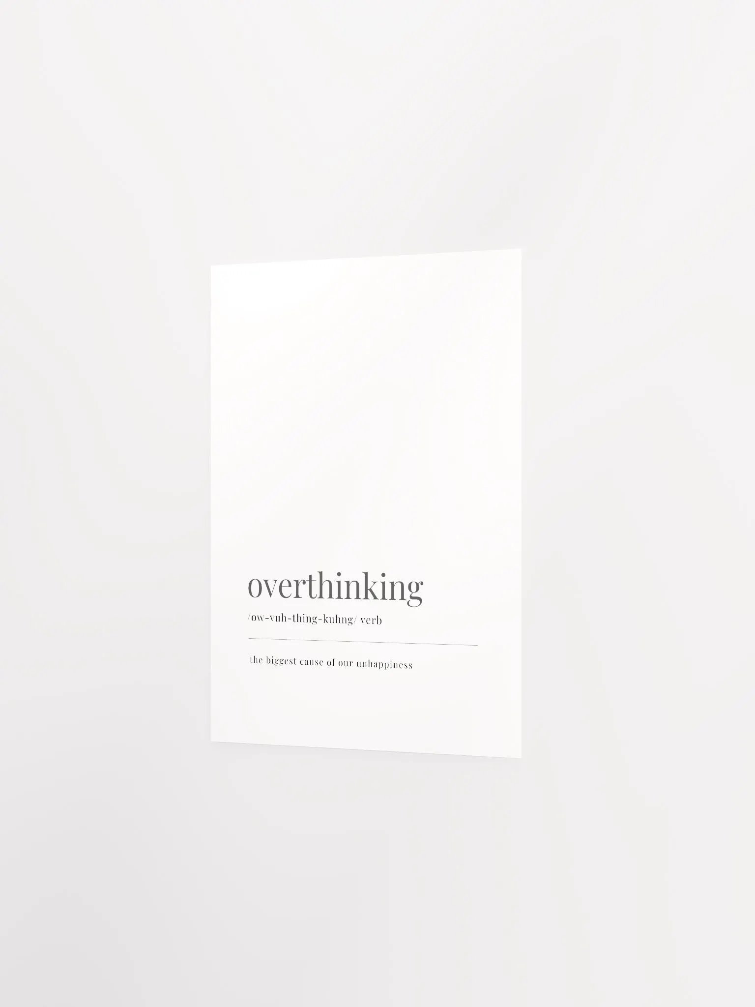 Overthinking Definition Poster Print product image (13)