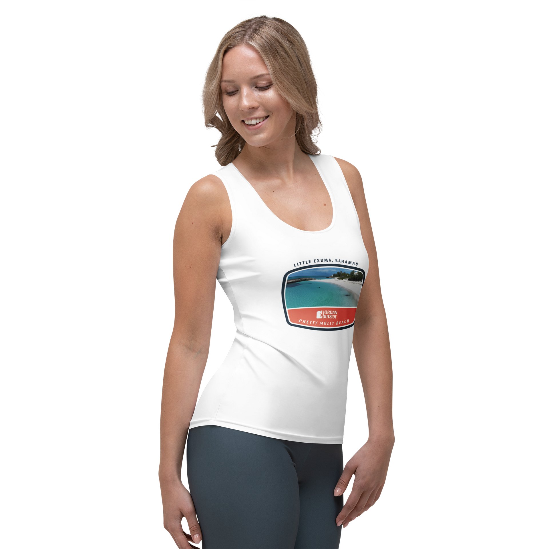 Pretty Molly Beach, Little Exuma, Bahamas (Women's Tank Top) product image (4)
