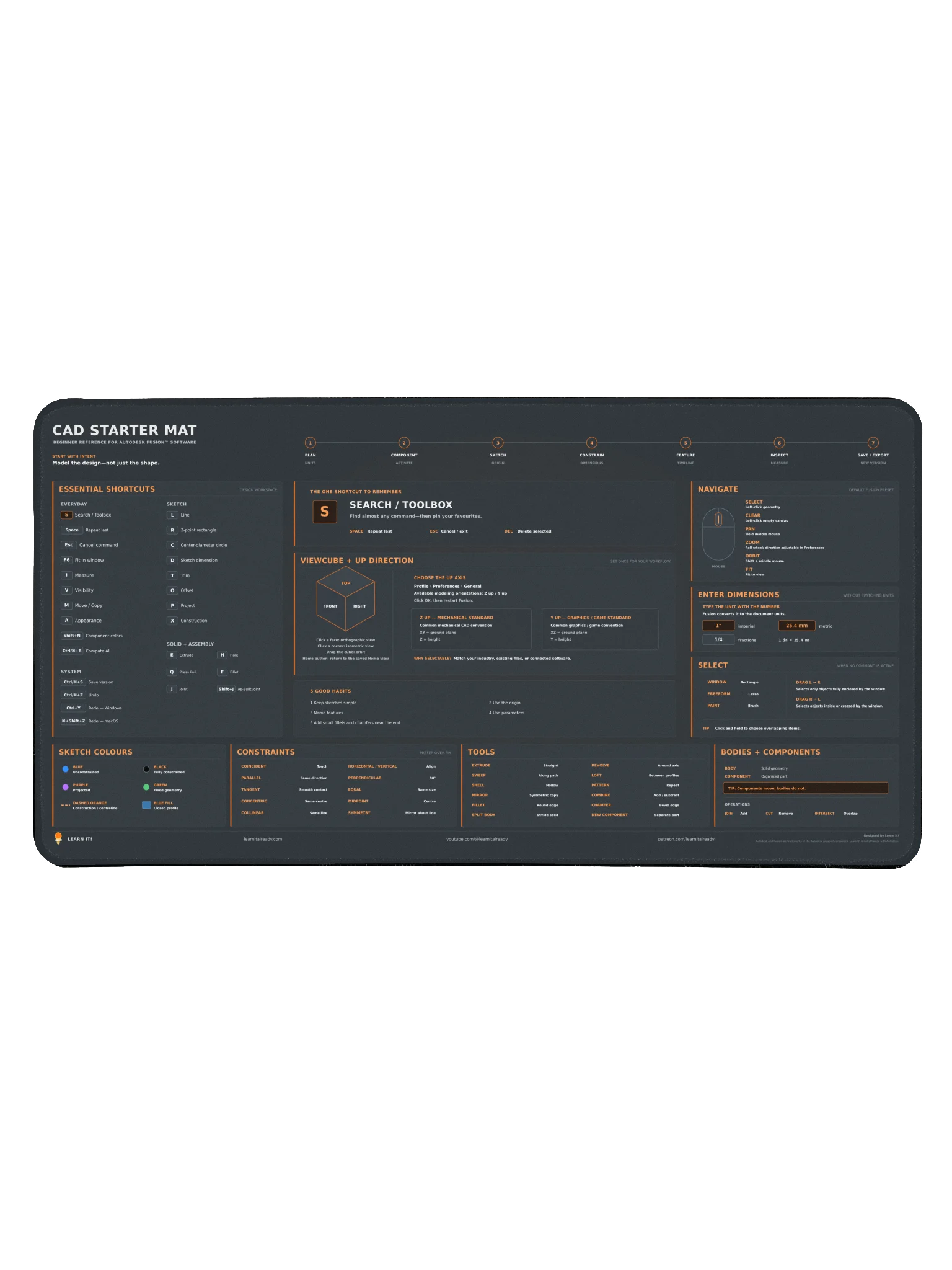 CAD Starter Mat - Titanium Mode product image (1)