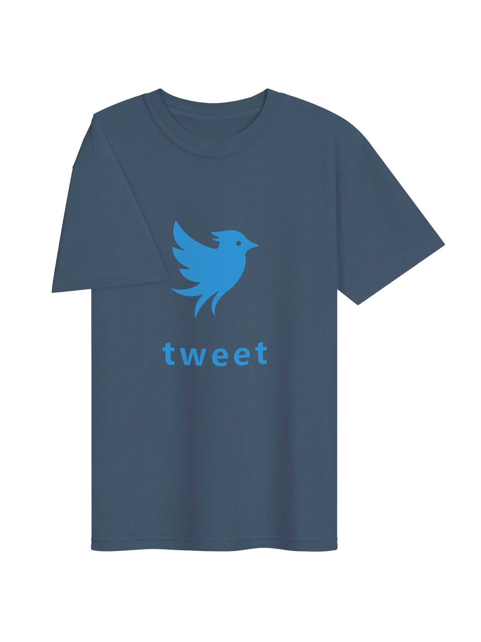 Tweet Logo Bluebird Midnight Blue T-Shirt product image (3)