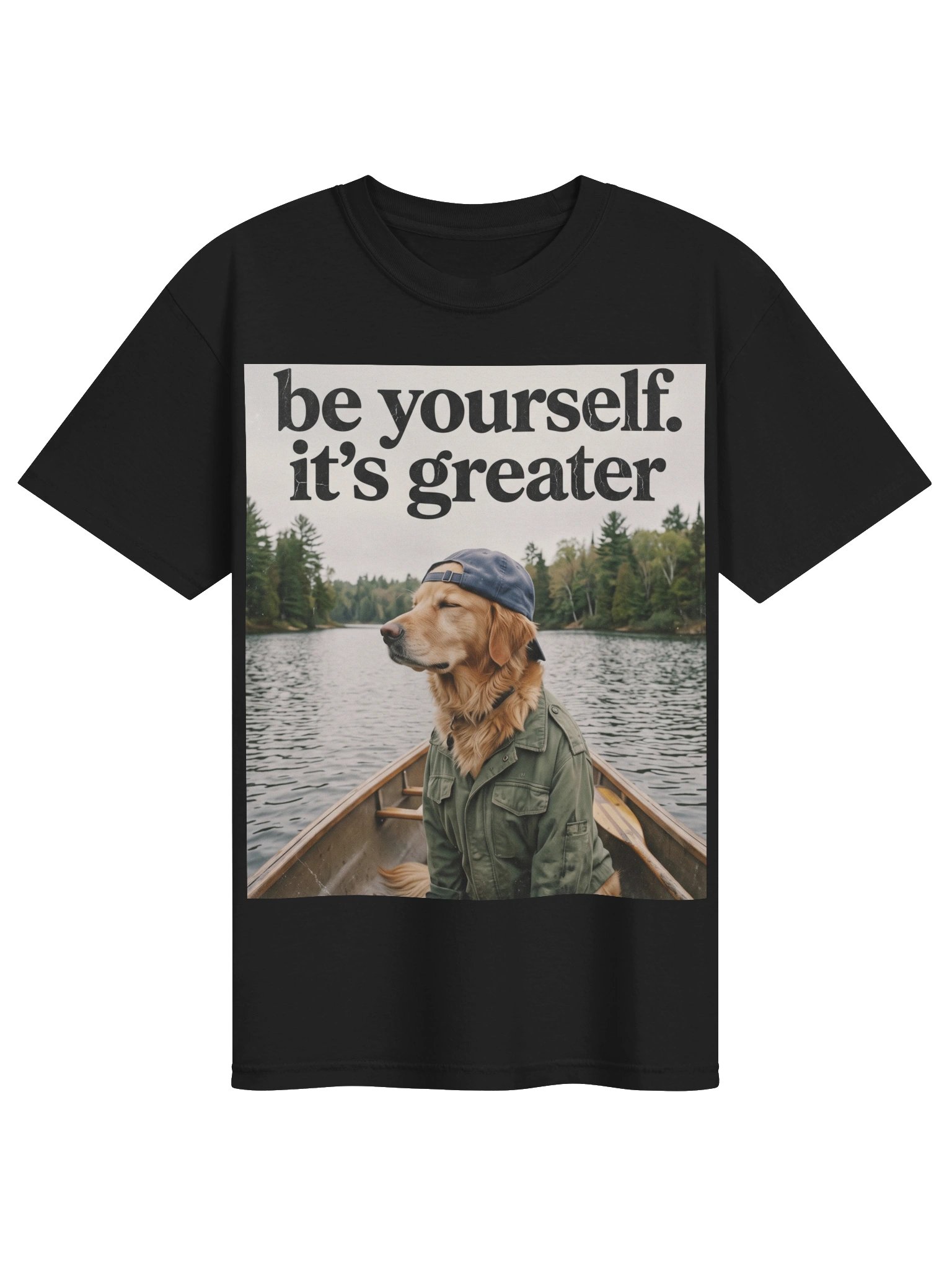 Be Yourself Vintage Dog Graphic T-Shirt product image (7)