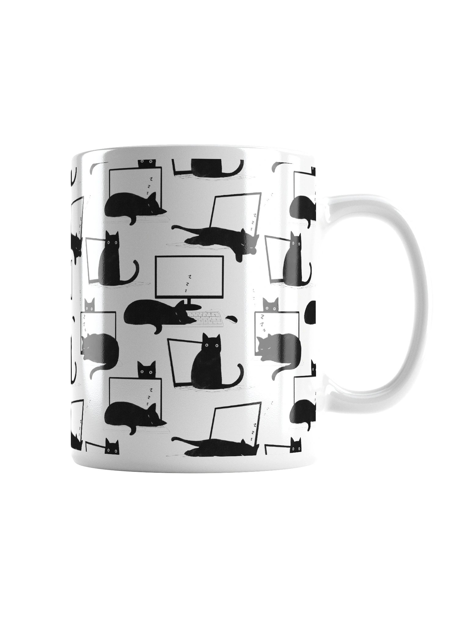 Cats Sleeping on Laptops Mug product image (2)
